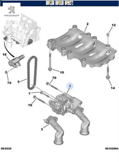 Yağ pompası boxer ıv/euro6 dw10fu yeni kod: peu9849232180 9809524280  peugeot resmi