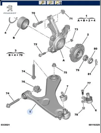 Ön salıncak 9831682580  peugeot resmi
