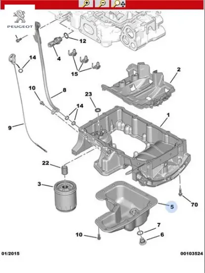 Mtr yağ karteri 9834236780  peugeot resmi