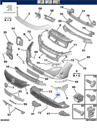 Ön ısıt deflekt 9835411980  peugeot resmi