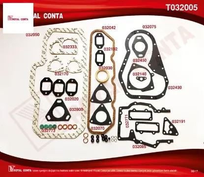 Motor takım conta. Silindir kapaksız j9 dzl t032005  royal conta resmi
