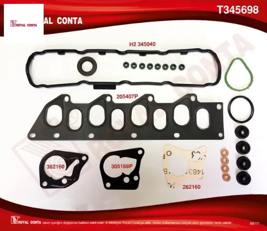 Üst takım conta s.latikli skc.siz kng-master-mgn-19 f9q t345698  royal conta resmi