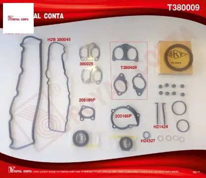 Motor takım conta skt keçeli lastikli partner-berlıngo-c15-jumpy-xsara 1.9 dw8 0197.X6 resmi