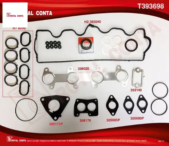 Üst takım conta keçeli s lastikli doblo-punto 1.9 dzl 71715699 resmi