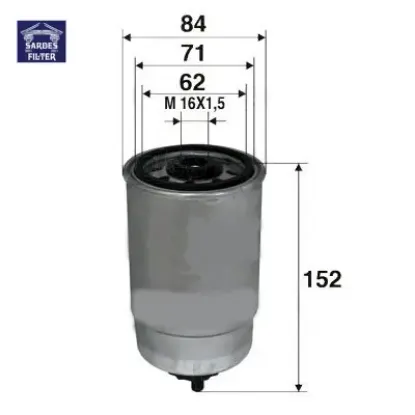 Yakıt filtresi boxer 2.0hdı-2.8hdı 00 ducato 2.0jtd-2.8jtd 00-02 jumper 2.0hdı-2.2hdı doblo 1.9 46797378/ 1906.67/ 1906.66/ 1906.C3 resmi