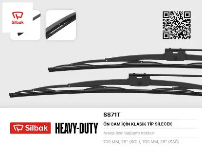 Silecek süpürgesi 700mm ısuzu lux-roybus-classıc-ıveco m50/karsan jest-tata lp613 ym ss71t  sılbak resmi