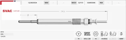 Isıtma bujisi   x1-x3-x4-x5-x6-mını cooper 12230035934 resmi