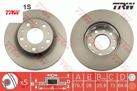 Ön fren disk aynası boxer-ducato 06-.. 424928/ 4249k2/  resmi