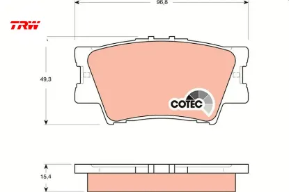Arka balata  rav 4 2.0 2.0vvti 2.0d-4d 2.2d-4d 06=>12=> camry 06>11 0446606210/ 0446606080/ 0446606090 resmi