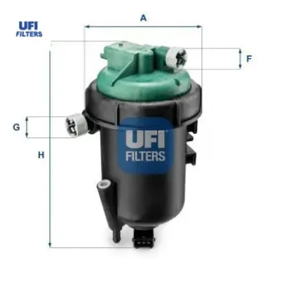 Yakıt filtresi doblo 1.3 dmtj 10/05 doblo cargo 1.3 jtd 16v mtj 62kw/84ps 213mm oe 51764484/ 51773592 resmi