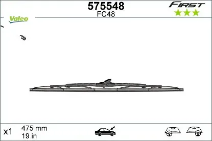 Silecek süpürgesi 48cm x1 normal tip first üniversal ngr4651/ ngr4651/ ngr465 resmi