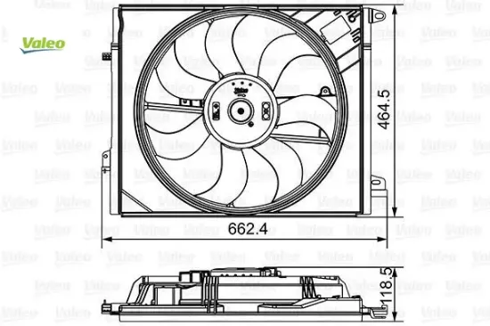 Fan motoru şasesi megane ıv 16 talısman 15 1.2tce 1.5dci 1.6dci 1.6sce 2.0dci 214810118r/ 214810518r resmi