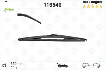 Silecek (swf) 35cm (x1) arka c3-c8-saxo-xsantıa-p206-p 307-mgn ıı berlıngo logan laguna ıı clıo 6426.Lw/ 6423.93/ 6426.Eq resmi