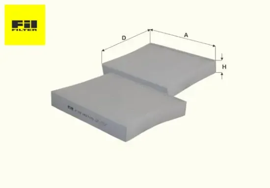 Polen filtresi fıesta v 02>08 fusıon 02>12 mazda ıı 1.25  1204459/ 1204464/ 1353269/ 145 fıl fılter hc7095 resmi