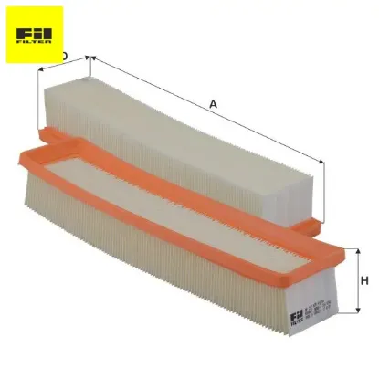 Hava filtresi clıo ıı/ııı/ıv-sandero-modus 1.2 16v  7701059409/ c3366/ a1185 fıl fılter hp2243 resmi