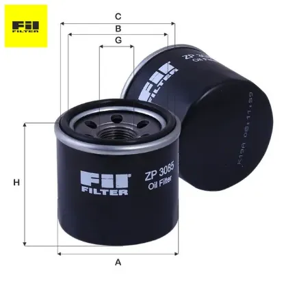 Yağ filtresi clıo ıı/ııı-logan-sandero 1.2 16v  7700112686/ w66/ ls871a fıl fılter zp3085 resmi