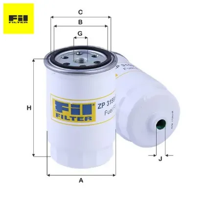 Mazot filtresi accent ıv-h1-h-350-ı20-ı30 1.4/1.6/2.0crd/2.5crd  31922-2e900/ wk824/ 1/ cs739/  fıl fılter zp3159fmb resmi