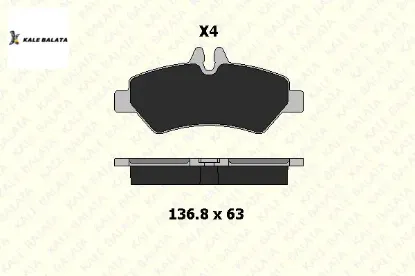 Fren balatası arka   crafter-sprınter  06->  a0044206920/ 2e0698451/ 3926/  kale balata 29190 190 04 ans kd2 resmi