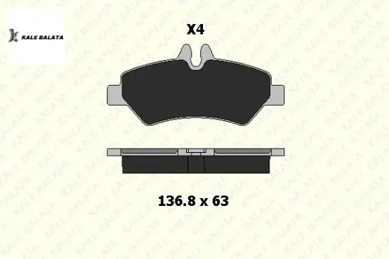 Fren balatası arka   crafter-sprınter  06->  a0044206920/ 2e0698451/ 3926/  kale balata 29190 190 04 ans kd2 resmi