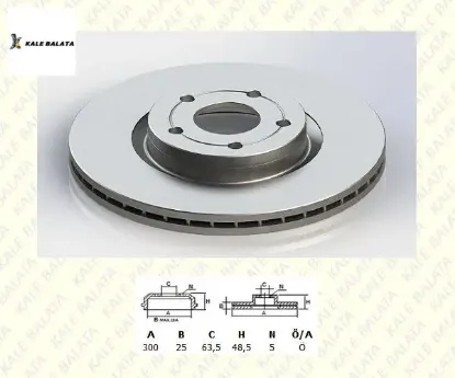 Fren disk aynası ön   focus ıı-c-max-kuga-s40/1829606/df4424/kale balata   kale balata tfd-00012 resmi