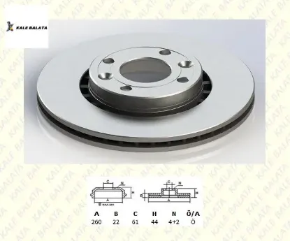 Ön fren disk aynası  clıo ııı-megane-modus-logan- 7701207795 kale balata tfd-00047 resmi