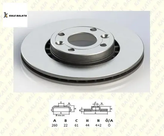 Ön fren disk aynası  clıo ııı-megane-modus-logan- 7701207795 kale balata tfd-00047 resmi