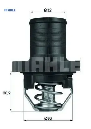 Termostat 89c 206-301-307-308-bıpper-c4 1.4/1.6i  1336.N5/ 1336.Q1/ 359001201940 mahle tı4789 resmi
