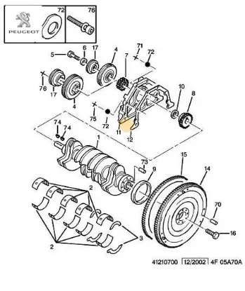 Krank bakaliti contası xu   peugeot 0147.14 resmi