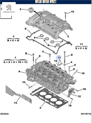 Sil.kapak basınç klapesi   peugeot 0235.22 resmi