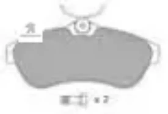 Ön fren balatası 129mm     c2-c3   peugeot 4252.37 resmi