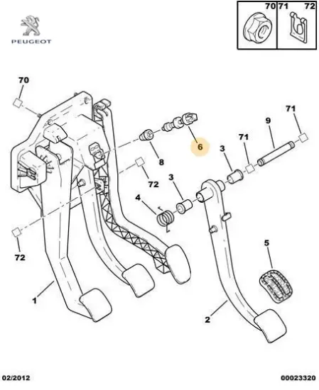 Stop müşürü peugeot 4534.29 resmi
