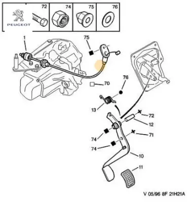 Agraf peugeot 6992.G6 resmi