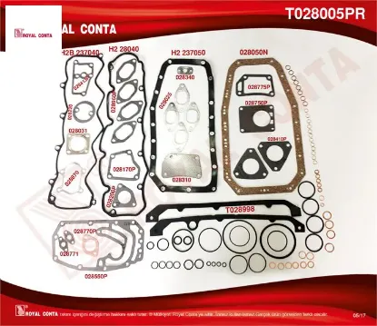 Takım conta keçesiz boxer-master-ducato 2.8td/hdı  0197.Z9 Royal conta t028005pr resmi