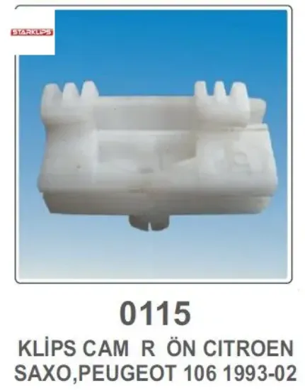 Cam kriko plastiği sağ  106-saxo   starklıps 115 resmi