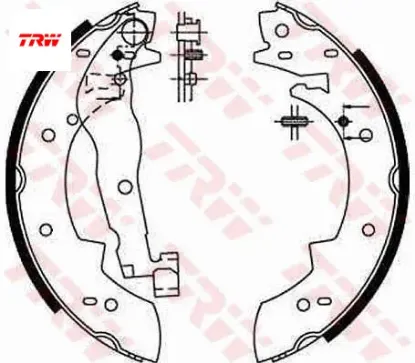 Arka fren balata pabuçlu  espace ıı 91>96  7701202381/ 4241.56 trw gs6190 resmi