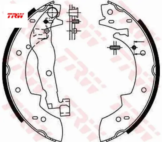 Arka fren balata pabuçlu  espace ıı 91>96  7701202381/ 4241.56 trw gs6190 resmi