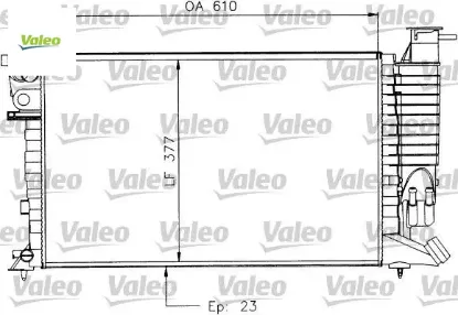 Radyatör    306 1.8 ie 93-95  1301.K5 Valeo 730927 resmi