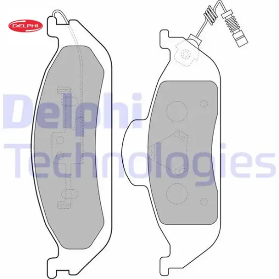 Fren balatası on ml-class w163 98 05 delphı a1634201220 resmi