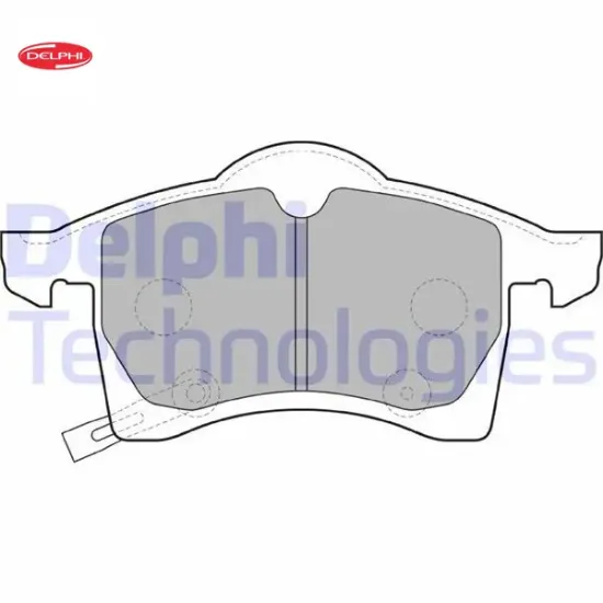 Ön balata astra g 1.8 00/05 astra h 05 zafıra 00 merıva 03 corsa c d 03 combo 04 delphı 1605957/ 1605996/ 1605009 resmi