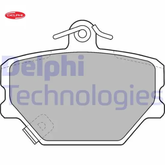 Fren balatası on smart fortwo coupe 451 roadster coupe 452 cabrıo 450 cıty-coupe 450 delphı a4514210110 resmi