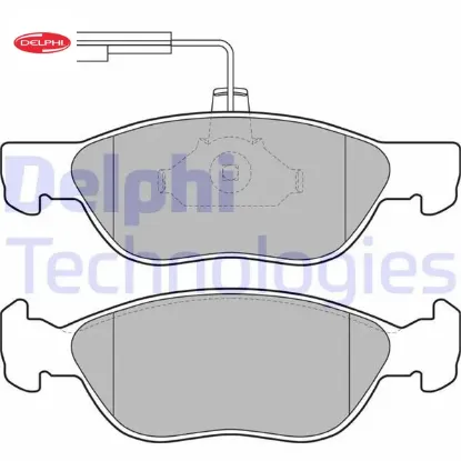 Ön fren balatası fıat brava-bravo 95 02 marea 96 02 punto 00 fişli delphı 77362090/ 9949048/ 77362186 resmi