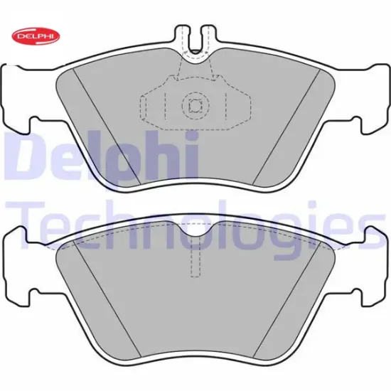 Fren balatası on w202 s202 c208 w210 s210 c140 r170 delphı a0054204720 resmi