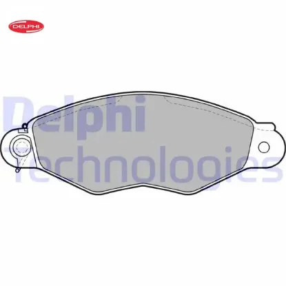 Ön fren balatası kangoo 97 clıo symbol ı 98 cıtro n xsara 97 02 306 96 01 delphı 7701208142/ 7701205513/ 4252.05 resmi