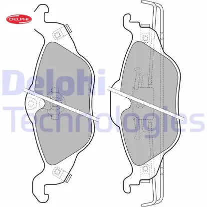 Ön fren balatası astra g 1.2-1.4-1.6-1.7d-1.8-2.0d 98-05 zafıra 1.8-2.0d 16v 98-05 delphı 1605034/ 9195144/ 1605070/ 1605091 resmi