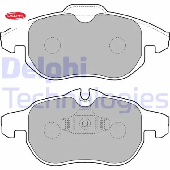 Ön fren balatası astra h 05 10 vectra c 08.02 zafıra b 05 10 9.3 02 croma 06.05 delphı 93166798/ 1605139/ 93183728/ 1605282 resmi