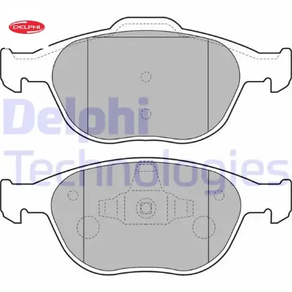 On fren balatası connect 1.8tdcı 02 14 delphı 2t1j2k021aa/ 2t142k021a2c/ t121183 resmi