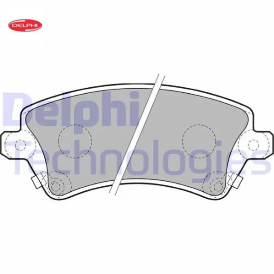 Ön fren balata corolla 1.4l 1.6l 4zz-fe 3zz-fe zze120 zze121 vvti 02-06 / 1.4l 1ndtv nde120 04-06 delphı 0446502061/ 0446502130/ 04465yzzdc resmi