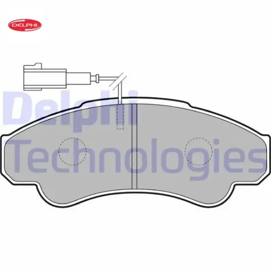 Ön fren balatası fişli boxer 02/06 jumper 02/06 ducato 02/06 b.y tip 1800 kg delphı 4254.59/ 77362216/ 4252.44/ 4252.45 resmi