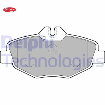 Fren balatası on mercedes e-class w211 s211 delphı a0034209920 resmi