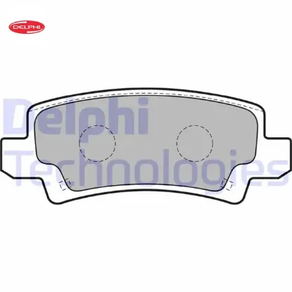 Arka fren balata corolla 1.4l 1.6l 4zz-fe 3zz-fe zze120 zze121 vvti 02-06 / 1.4l 1ndtv nde120 04-06 delphı 0446602070/ 0446602020/ 0446602160 resmi